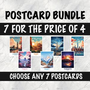 7 Custom Postcard BUNDLE
