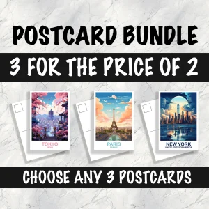 3 Custom Postcard BUNDLE