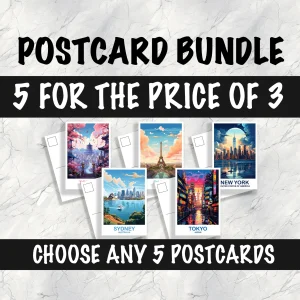 5 Custom Postcard BUNDLE