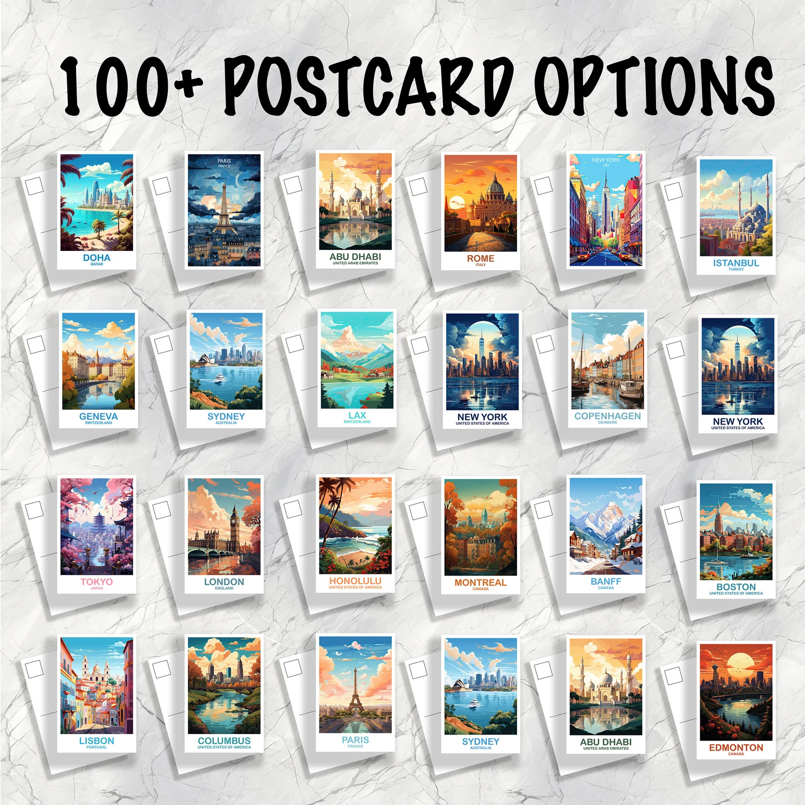 3 Custom Postcard BUNDLE - Image 2