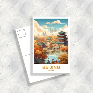 Beijing China Travel Postcard, Beijing Postcard, Travel Card, Landscape Travel Postcard, Asia Travel Postcard, Asia Travel Art